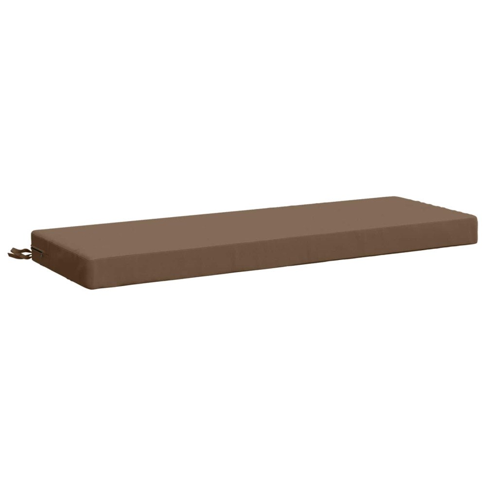 vidaXL Bänk kudde SOEST 100% Polyester Taupe 120 x 40 x 8 cm