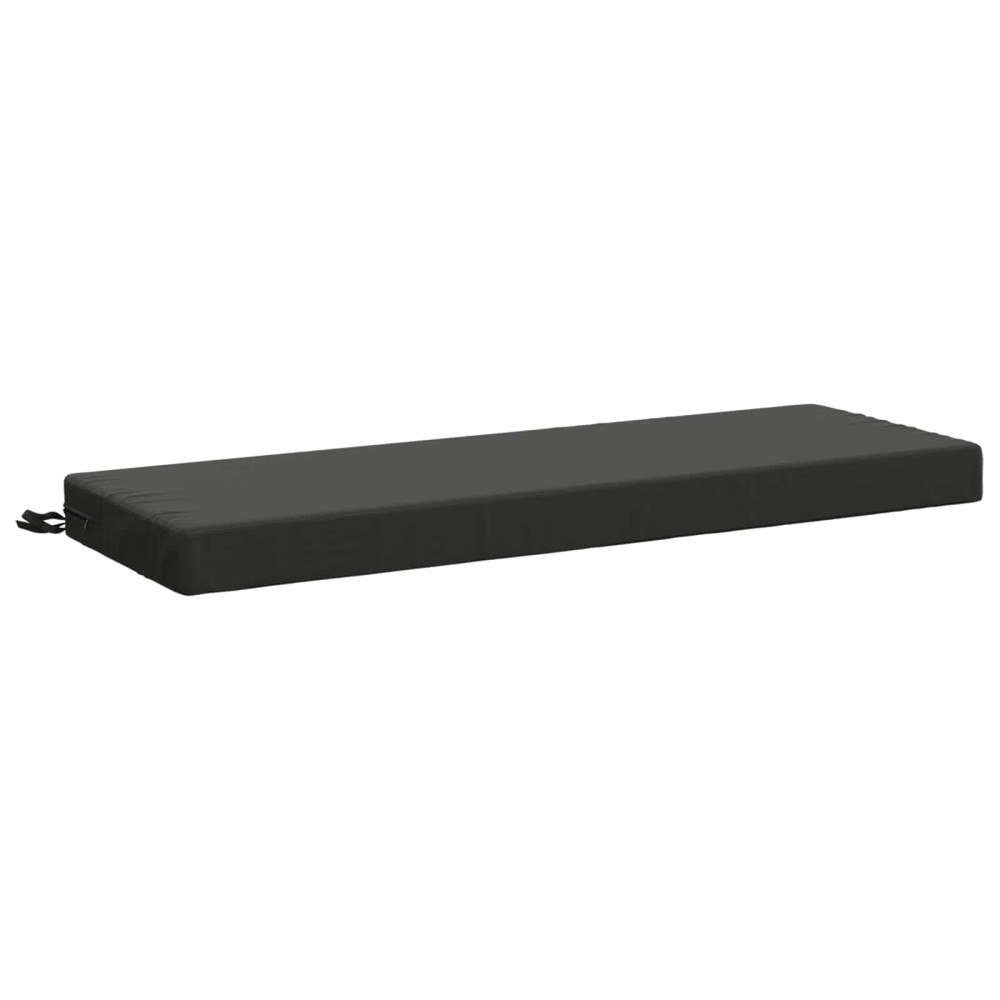 vidaXL Bänk kudde SOEST 100% Polyester Antracit 120 x 40 x 8 cm