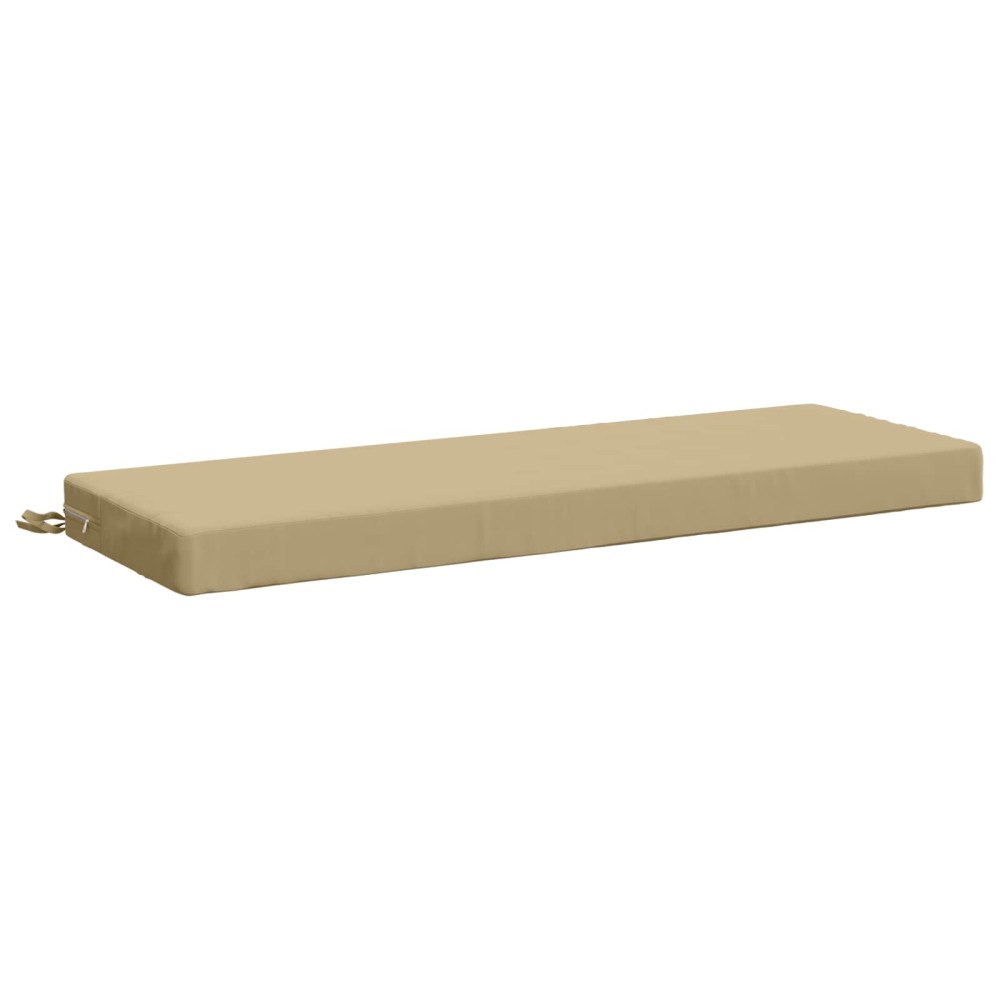 vidaXL Bänk kudde SOEST 100% Polyester Beige 120 x 40 x 8 cm