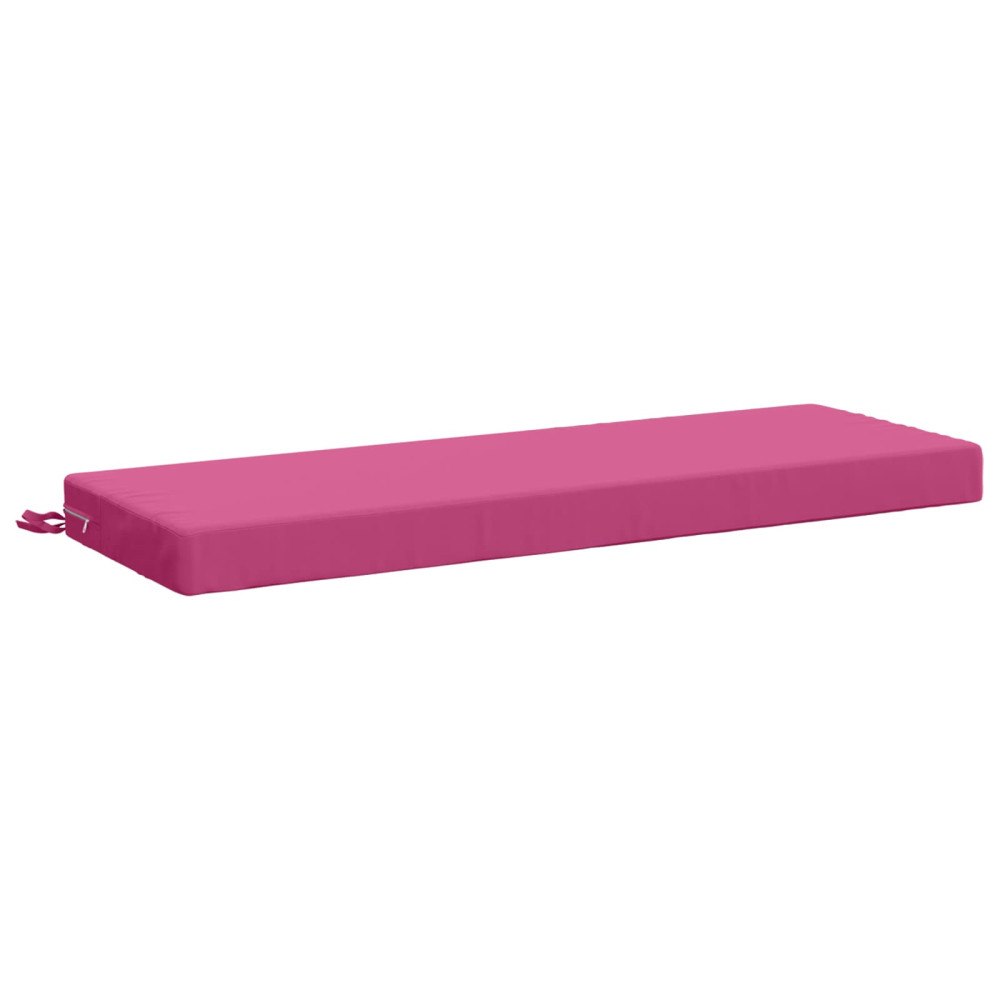 vidaXL Bänk kudde SOEST 100% Polyester Rosa 120 x 40 x 8 cm