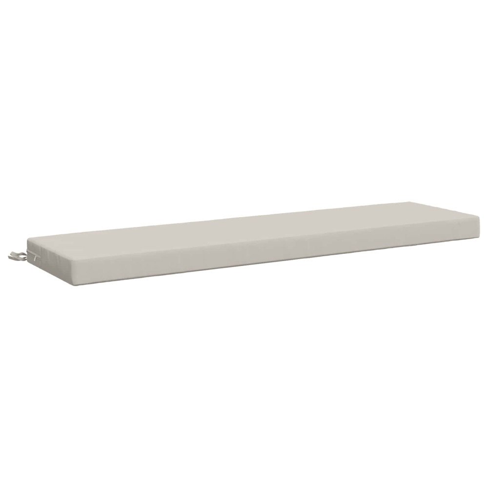 vidaXL Bänk kudde SOEST 100% Polyester Vit 140 x 40 x 8 cm