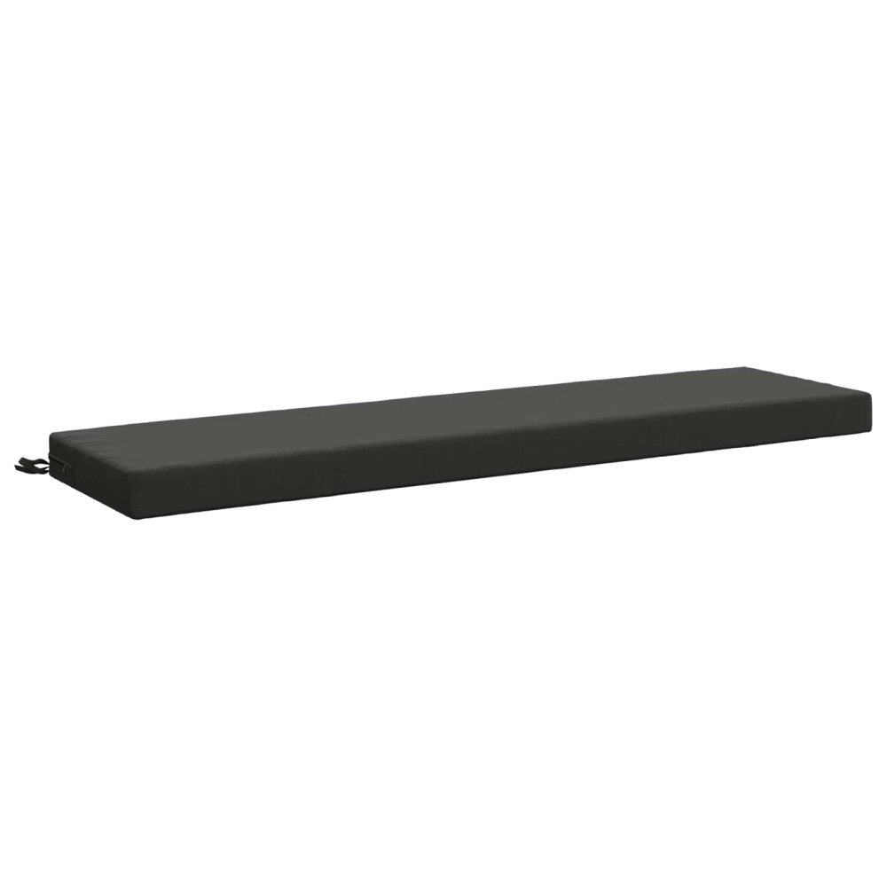 vidaXL Bänk kudde SOEST 100% Polyester Antracit 150 x 40 x 8 cm