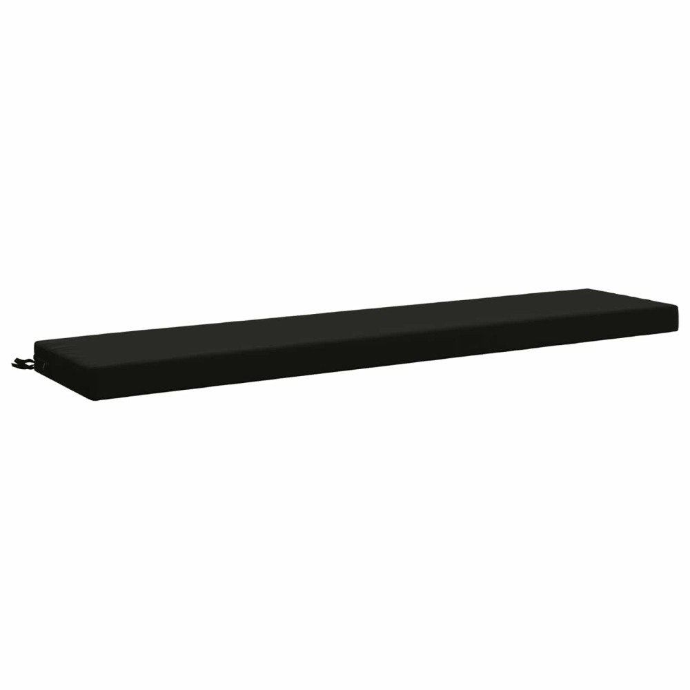 vidaXL Bänk kudde SOEST 100% Polyester Svart 170 x 40 x 8 cm