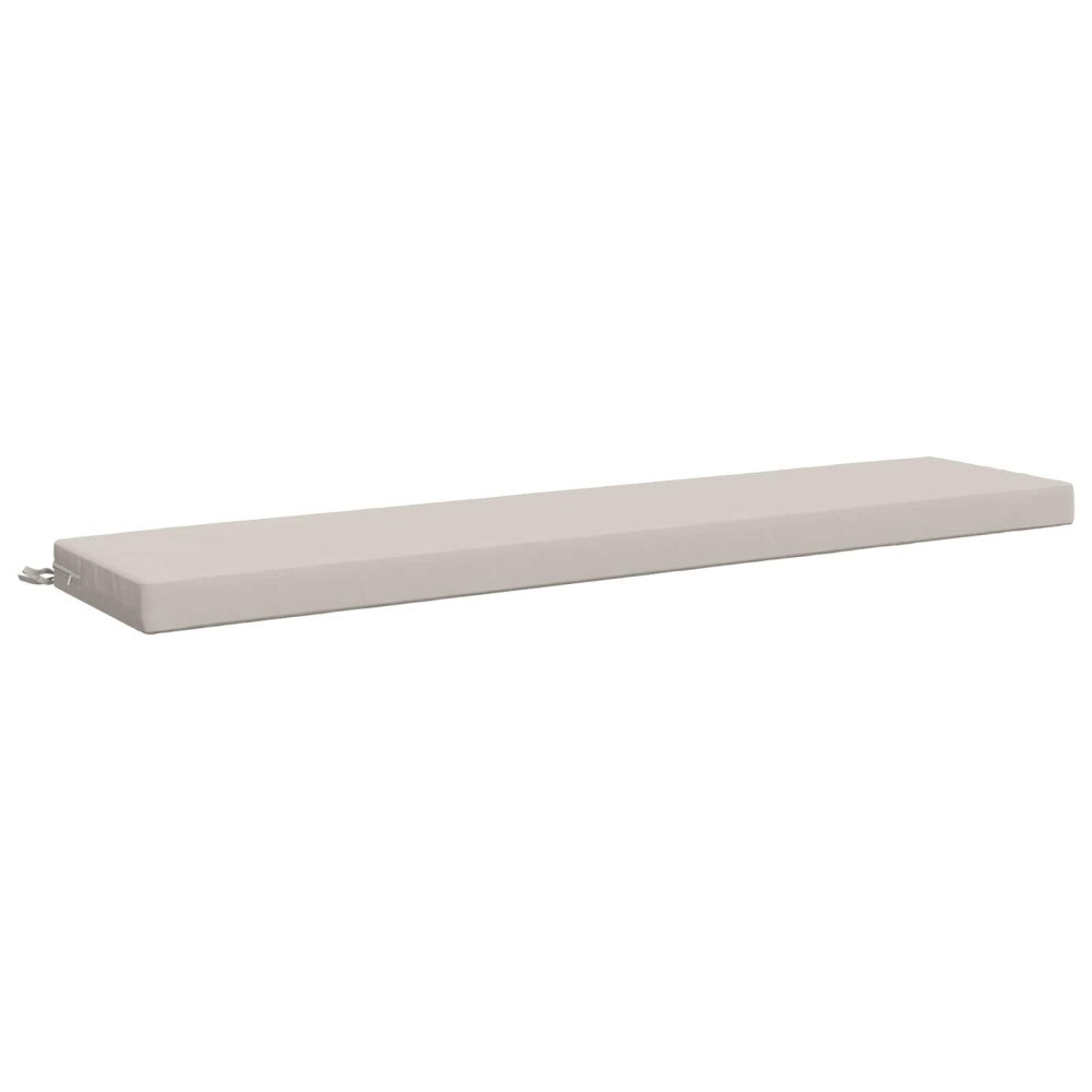 vidaXL Bänk kudde SOEST 100% Polyester Vit 180 x 40 x 8 cm