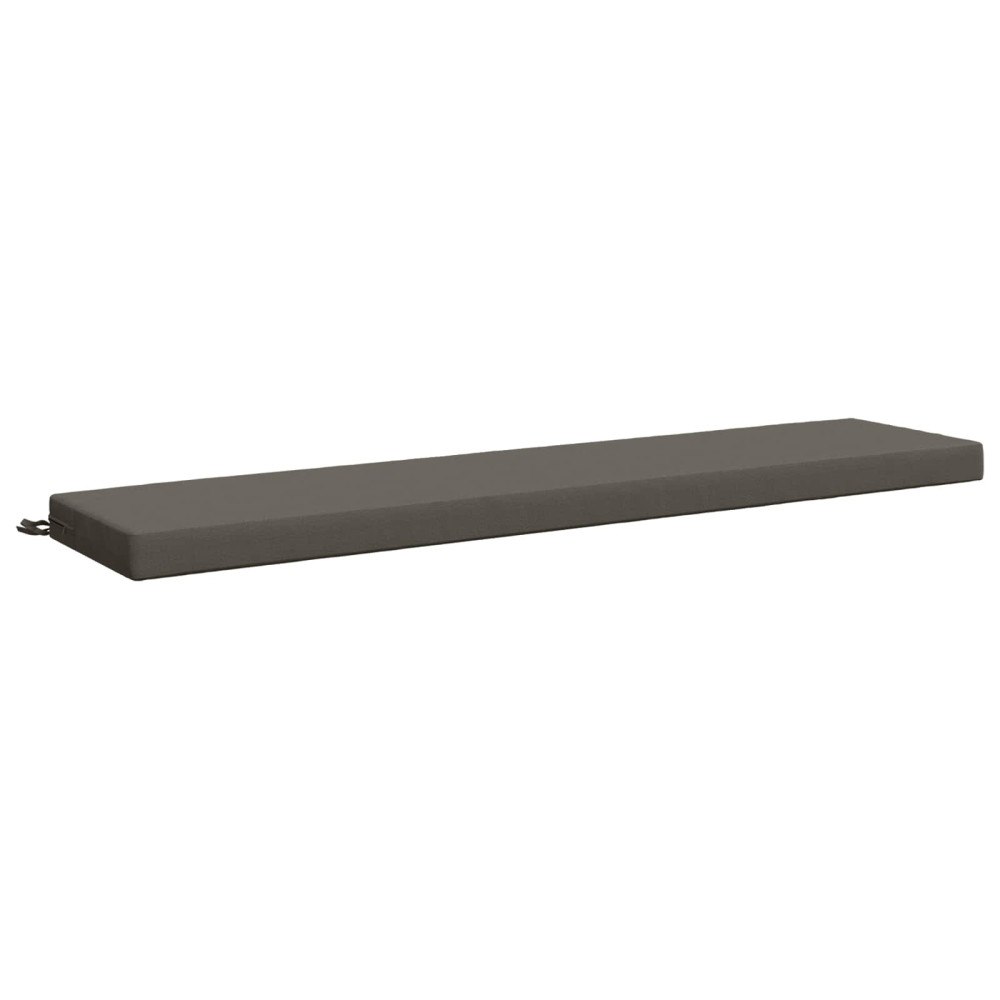 vidaXL Bänk kudde SOEST 100% Polyester Grå 180 x 40 x 8 cm