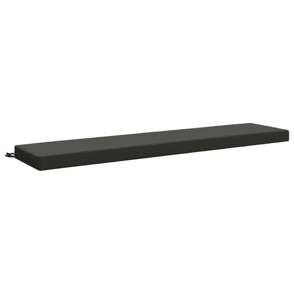 vidaXL Bänk kudde SOEST 100% Polyester Antracit 180 x 40 x 8 cm