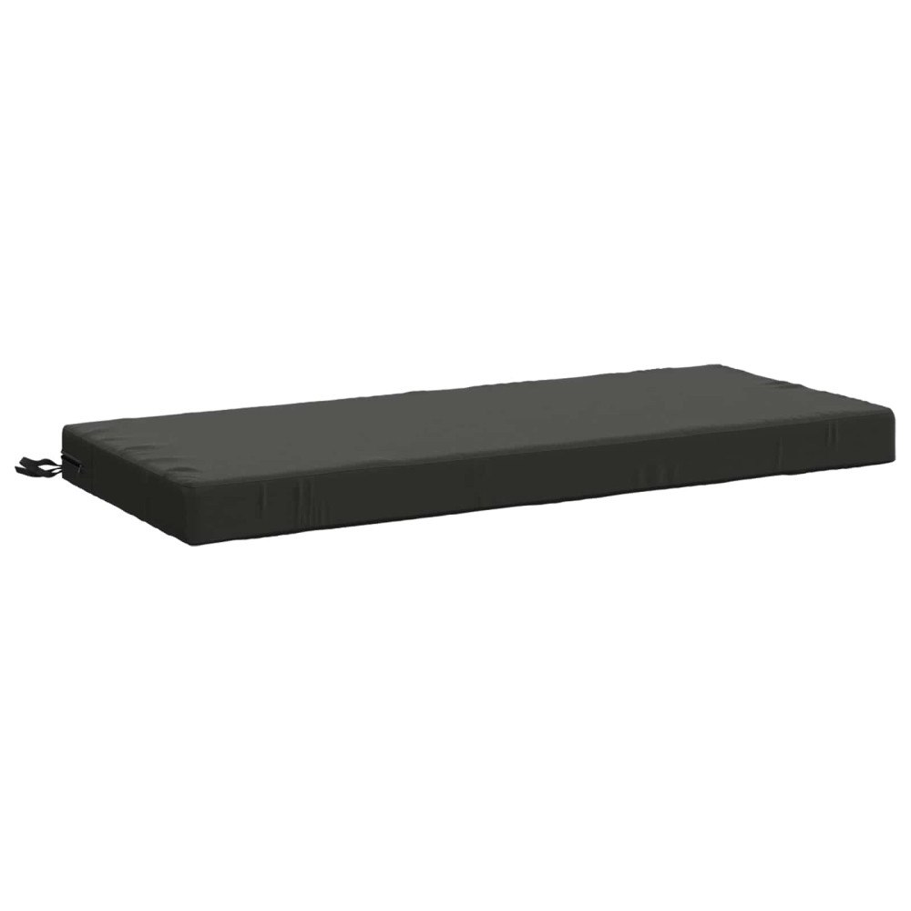 vidaXL Bänk kudde SOEST 100% Polyester Antracit 110 x 50 x 8 cm