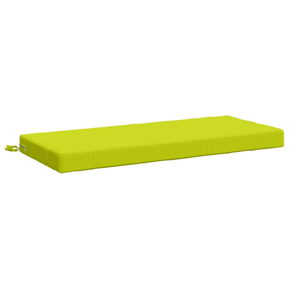 vidaXL Bänk kudde SOEST 100% Polyester Klart grön. 110 x 50 x 8 cm