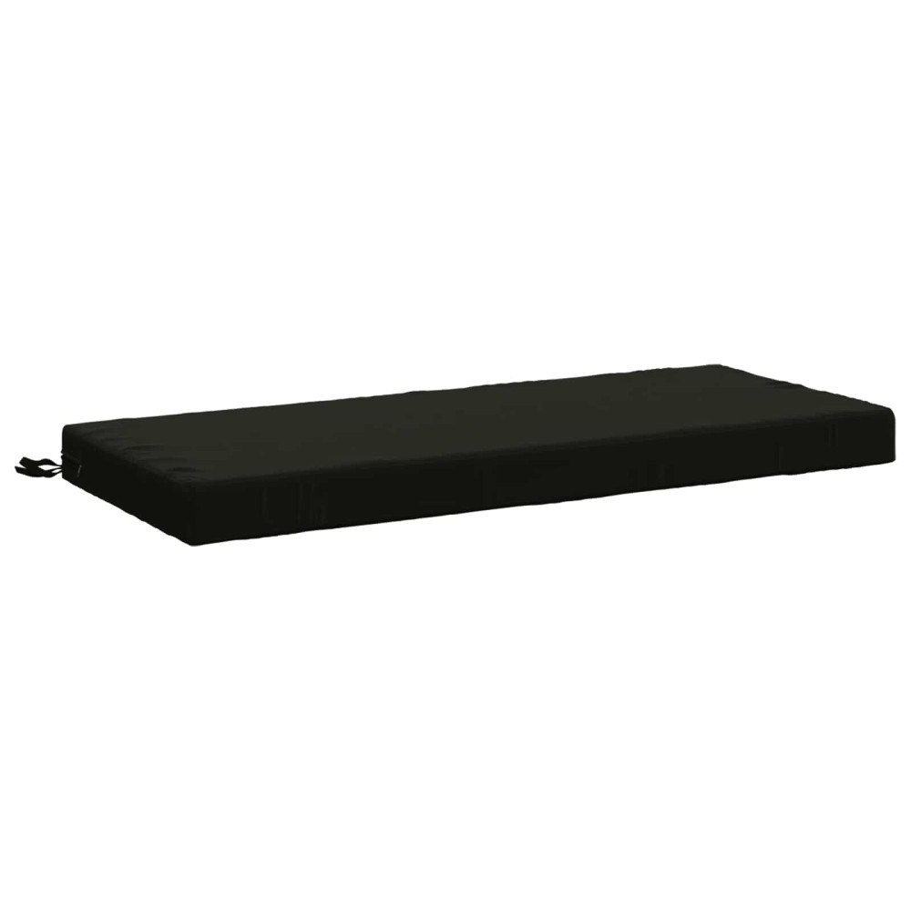 vidaXL Bänk kudde SOEST 100% Polyester Svart 110 x 50 x 8 cm