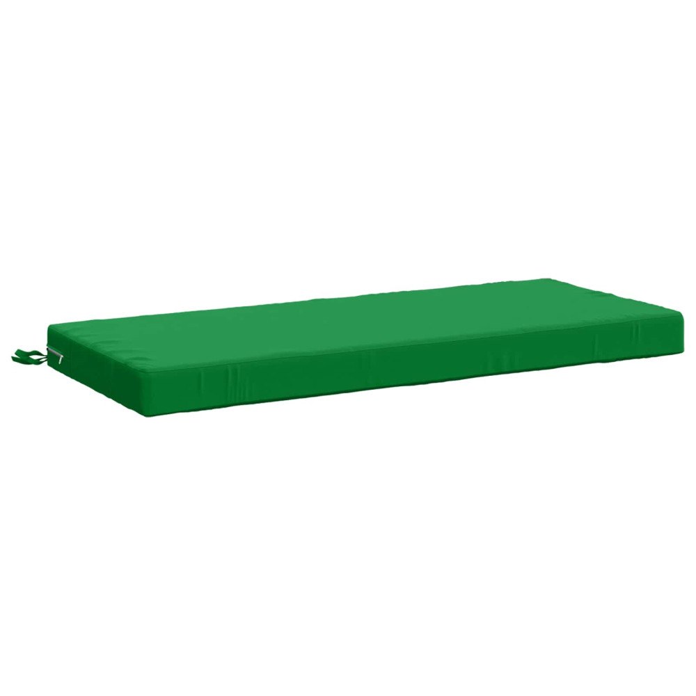 vidaXL Bänk kudde SOEST 100% Polyester Grön 110 x 50 x 8 cm