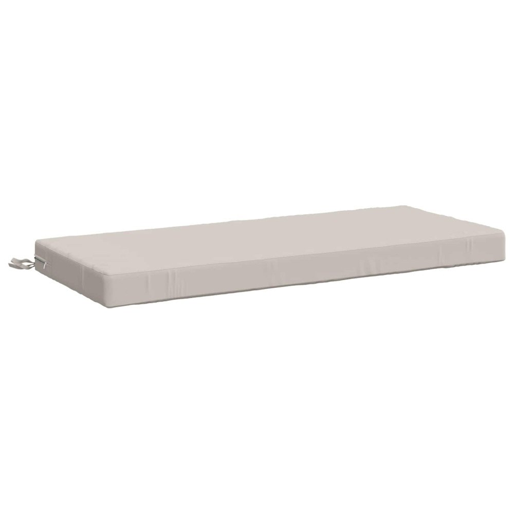 vidaXL Bänk kudde SOEST 100% Polyester Vit 120 x 50 x 8 cm