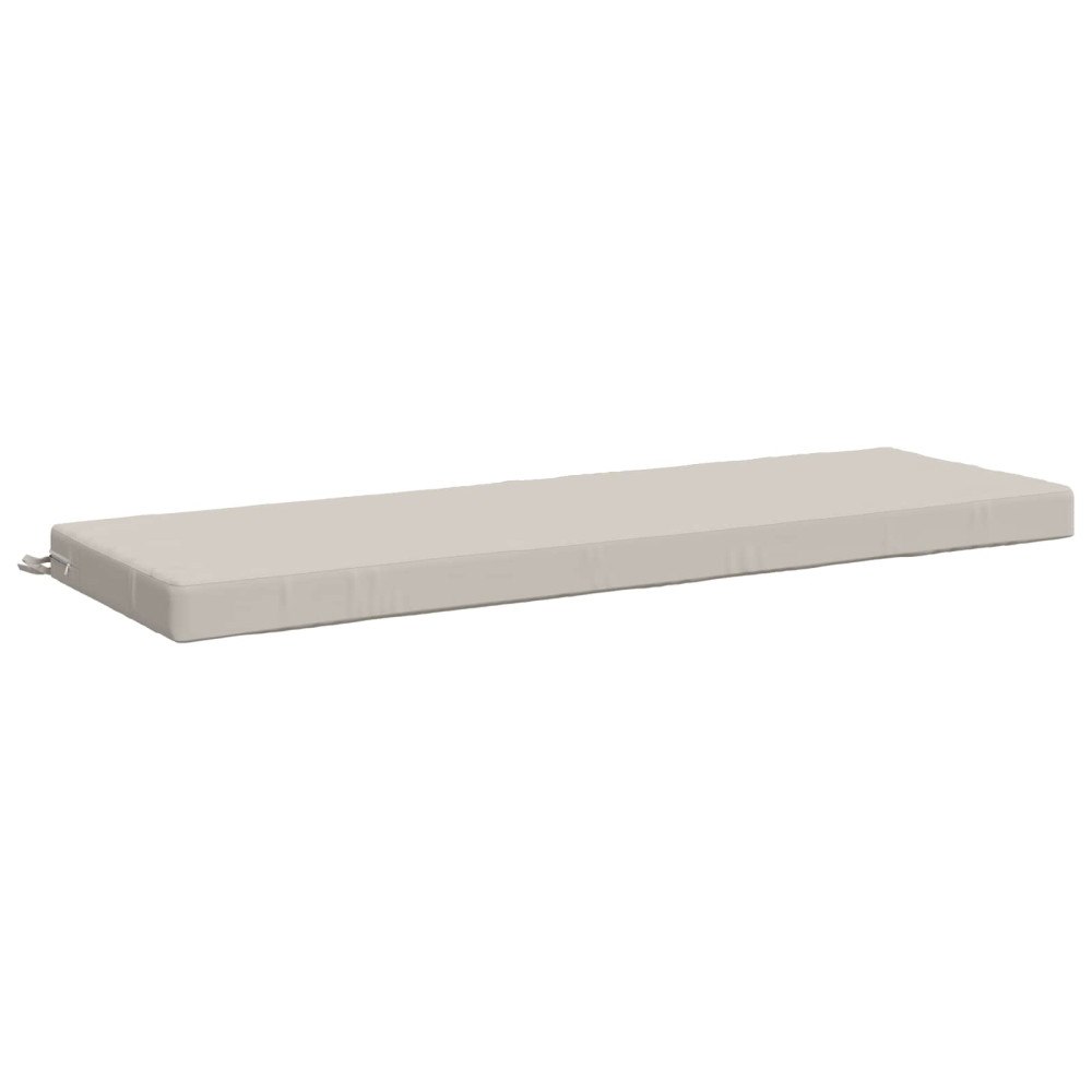 vidaXL Bänk kudde SOEST 100% Polyester Vit 140 x 50 x 8 cm