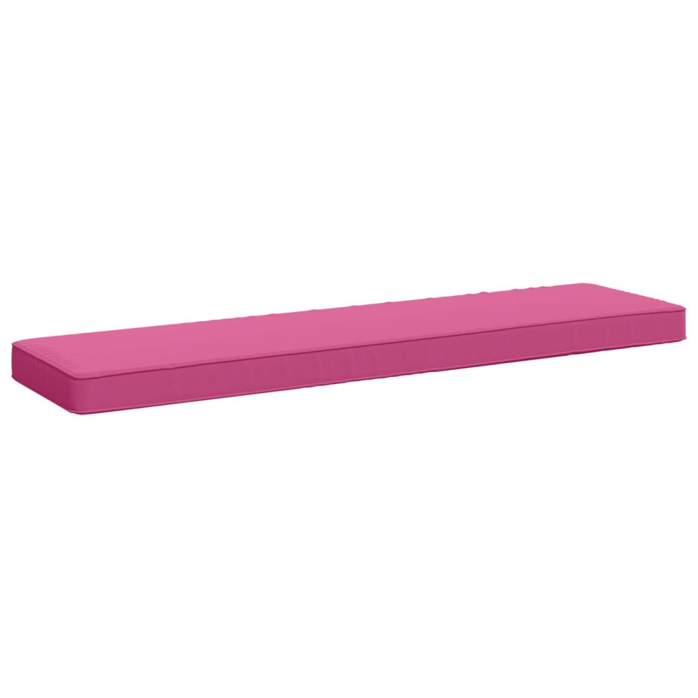 vidaXL 1-delad Bänk Kudde VUGHT 100% Polyester Rosa 110 x 30 x 5 cm