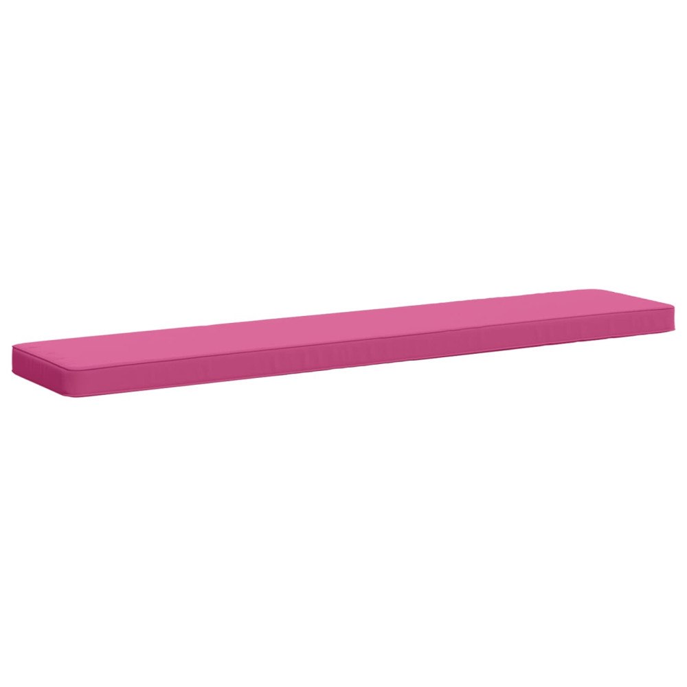 vidaXL 1-delad Bänk Kudde VUGHT 100% Polyester Rosa 140 x 30 x 5 cm