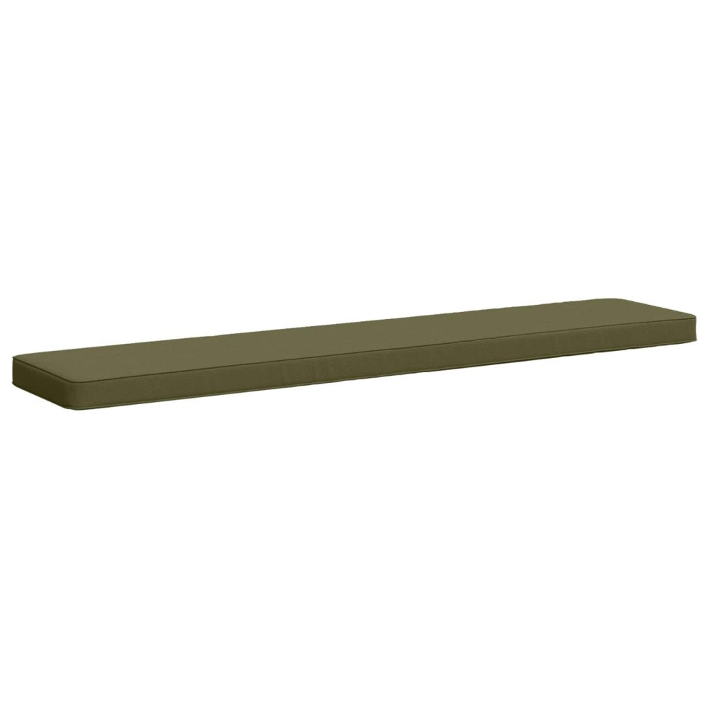 vidaXL 1-delad Bänk Kudde VUGHT 100% Polyester Olivgrön
