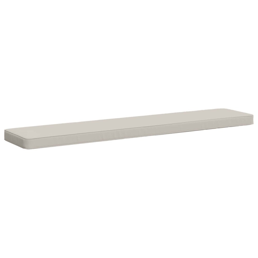 vidaXL 1-delad Bänk Kudde VUGHT 100% Polyester Vit 150 x 30 x 5 cm
