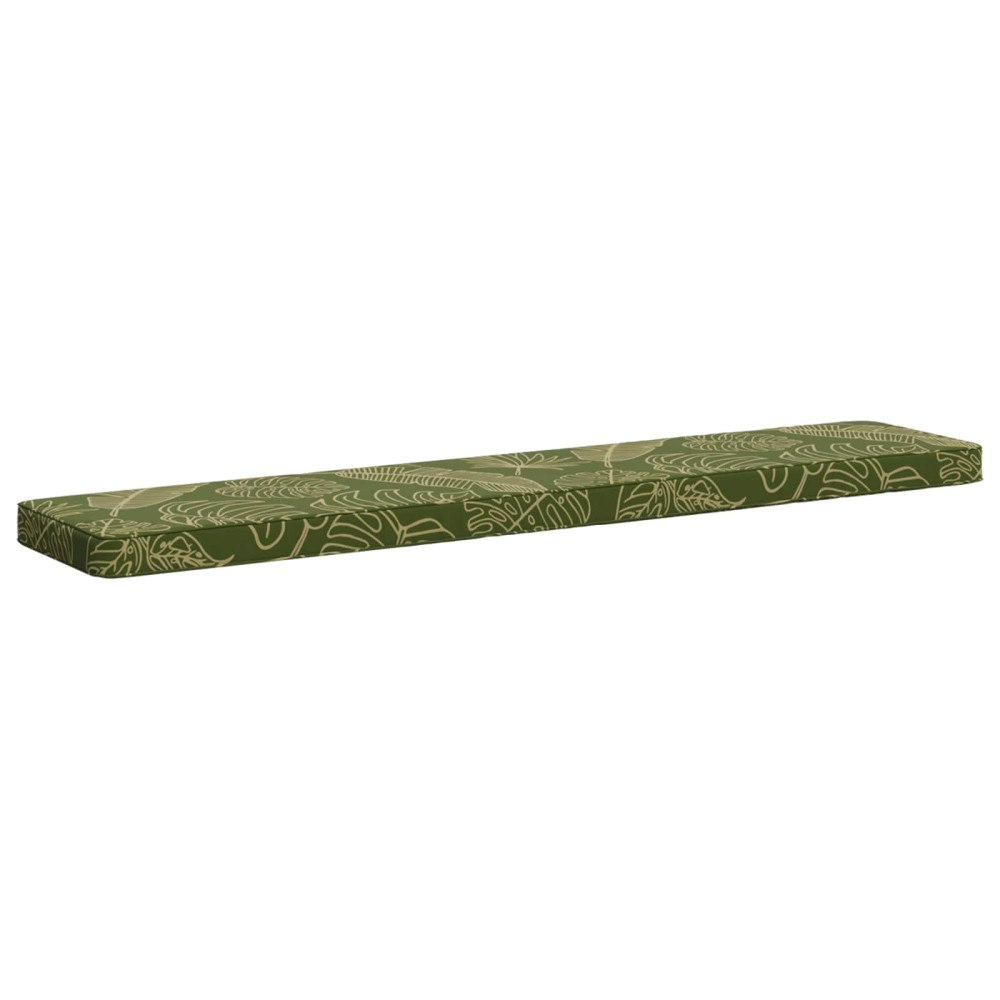 vidaXL 1-delad Bänk Kudde VUGHT 100% Polyester Bladdesign