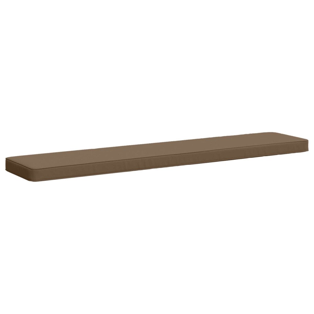 vidaXL 1-delad Bänk Kudde VUGHT 100% Polyester Taupe 160 x 30 x 5 cm