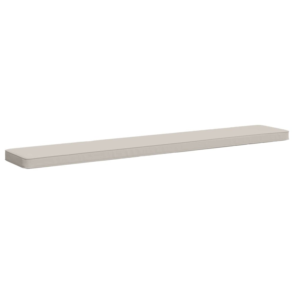 vidaXL 1-delad Bänk Kudde VUGHT 100% Polyester Vit 170 x 30 x 5 cm