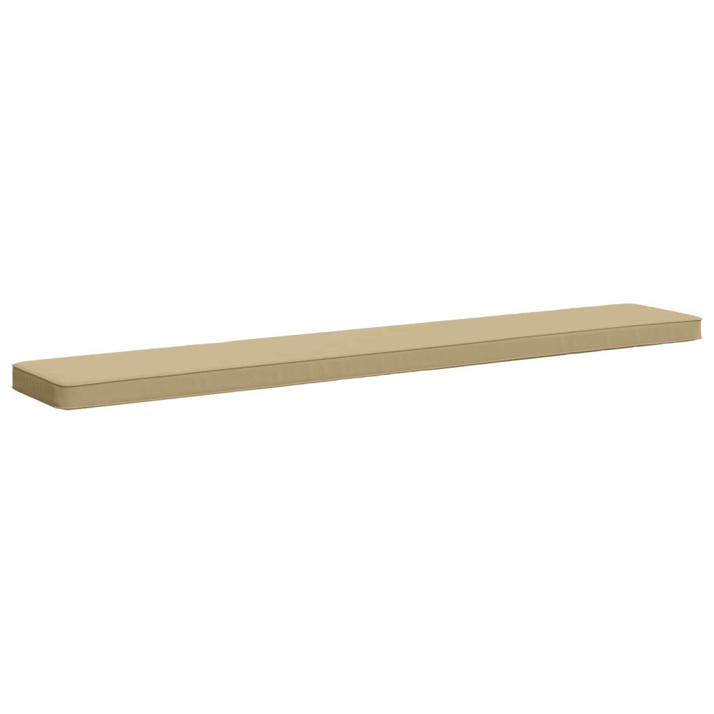 vidaXL 1-delad Bänk Kudde VUGHT 100% Polyester Beige 170 x 30 x 5 cm
