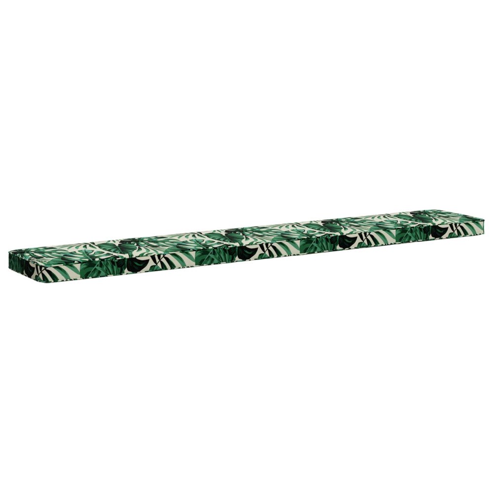 vidaXL 1-delad Bänk Kudde VUGHT 100% Polyester Bladmönster