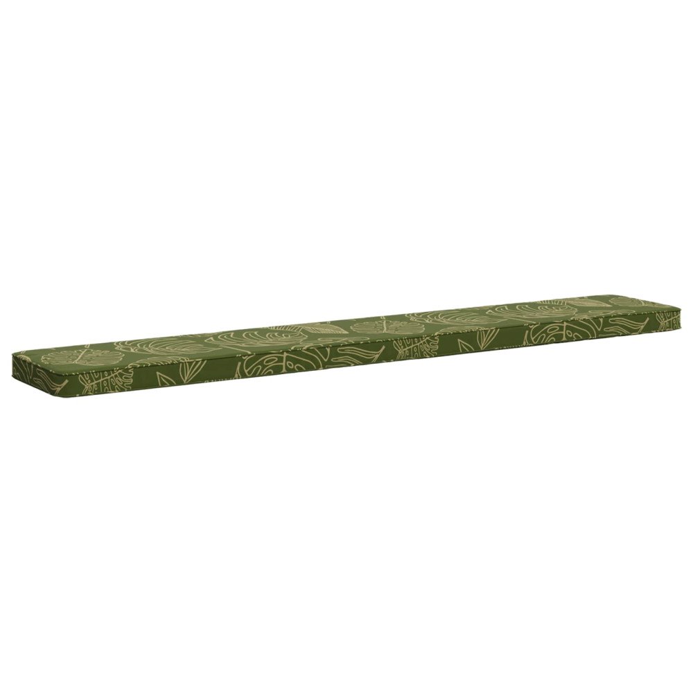 vidaXL 1-delad Bänk Kudde VUGHT 100% Polyester Bladdesign