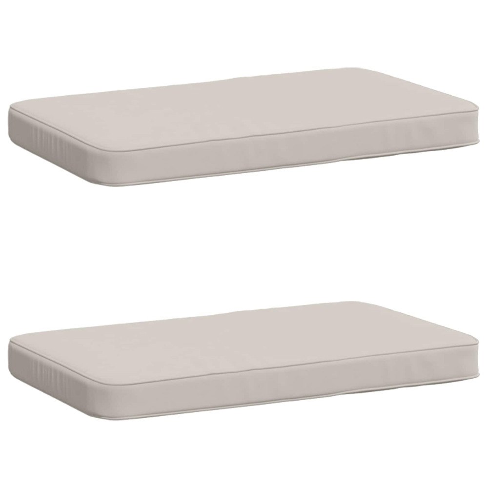 vidaXL 2-delade Bänk Kuddar VUGHT 2 st 100% Polyester Vit