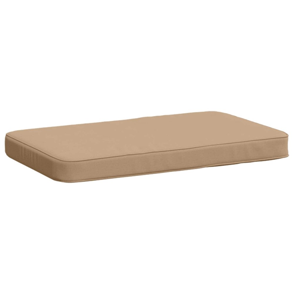 vidaXL 1-delad Bänk Kudde VUGHT 100% Polyester Sand 60 x 40 x 5 cm