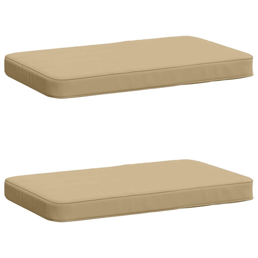 vidaXL 2-delade Bänk Kuddar VUGHT 2 st 100% Polyester Beige