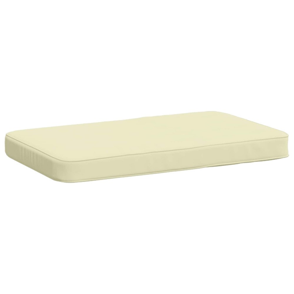 vidaXL 1-delad Bänk Kudde VUGHT 100% Polyester Gräddvit 60 x 40 x 5 cm
