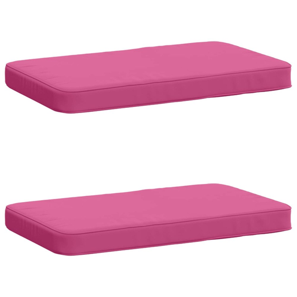 vidaXL 2-delade Bänk Kuddar VUGHT 2 st 100% Polyester Rosa