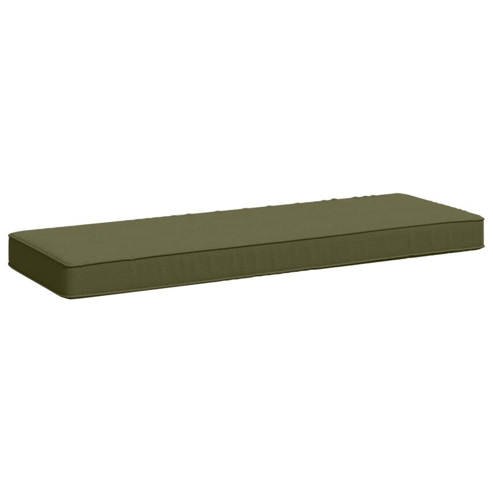 vidaXL 1-delad Bänk Kudde VUGHT 100% Polyester Olivgrön 80 x 40 x 5 cm