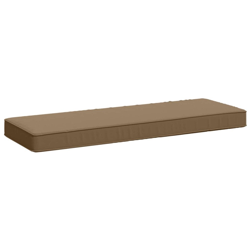 vidaXL 1-delad Bänk Kudde VUGHT 100% Polyester Taupe 80 x 40 x 5 cm