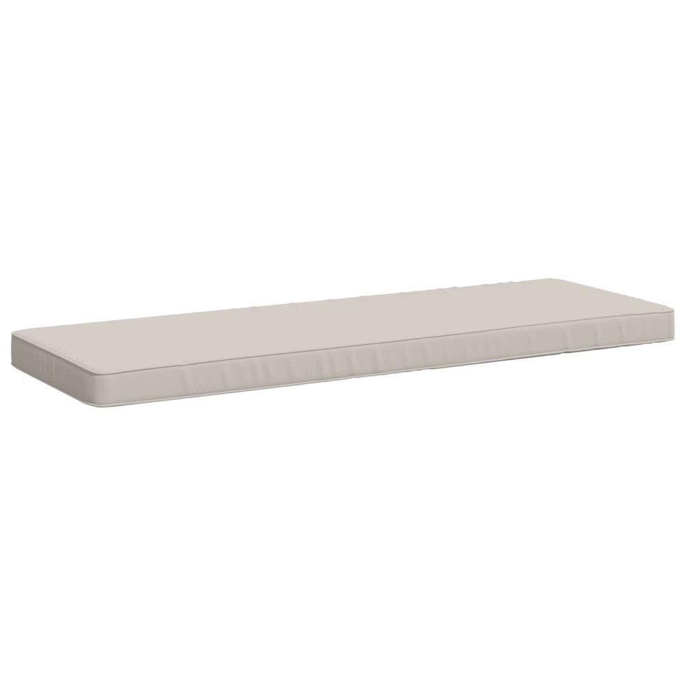 vidaXL 1-delad Bänk Kudde VUGHT 100% Polyester Vit 100 x 40 x 5 cm
