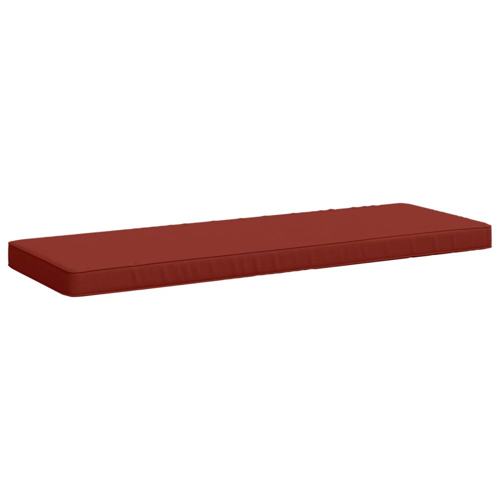vidaXL 1-delad Bänk Kudde VUGHT 100% Polyester Röd 100 x 40 x 5 cm
