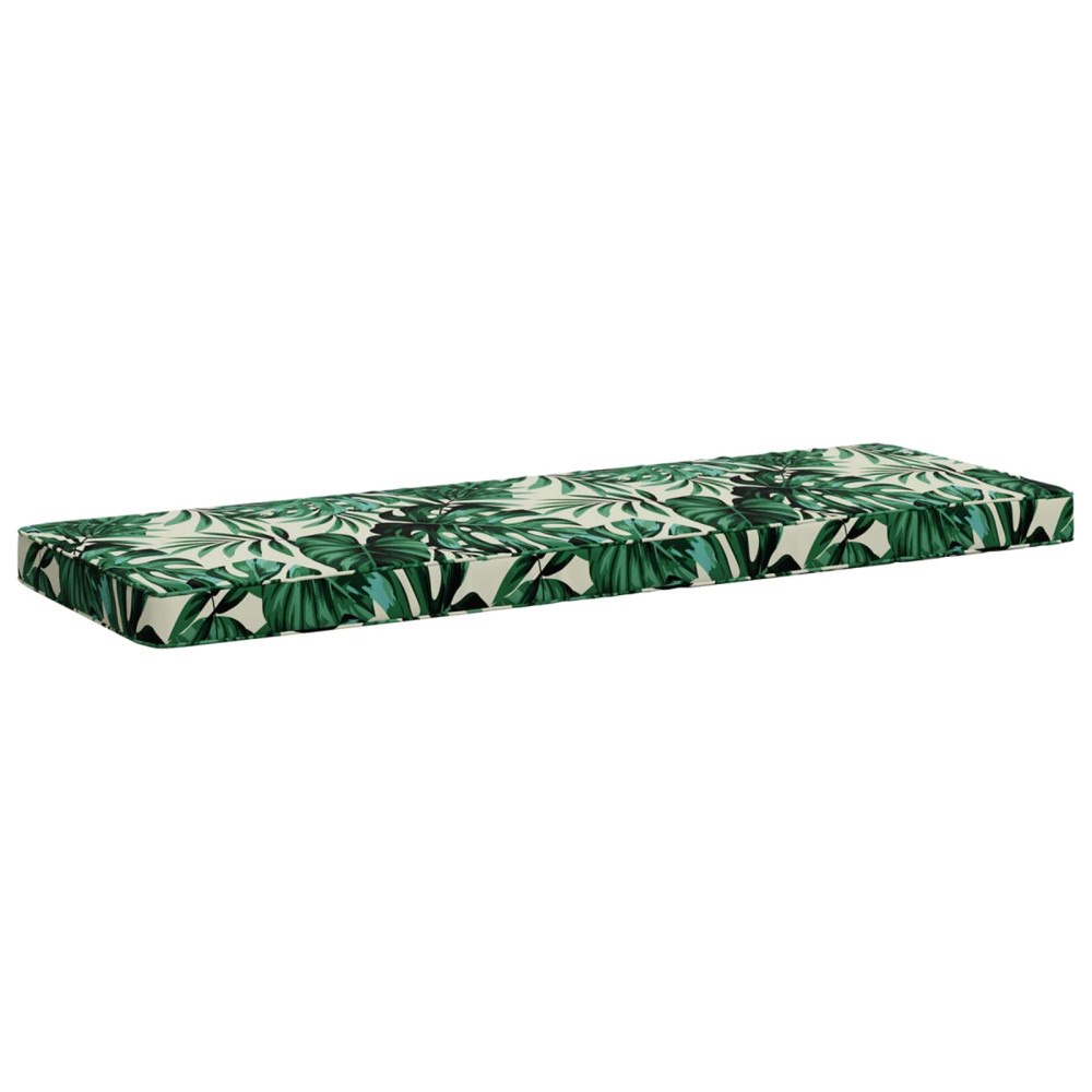 vidaXL 1-delad Bänk Kudde VUGHT 100% Polyester Bladmönster