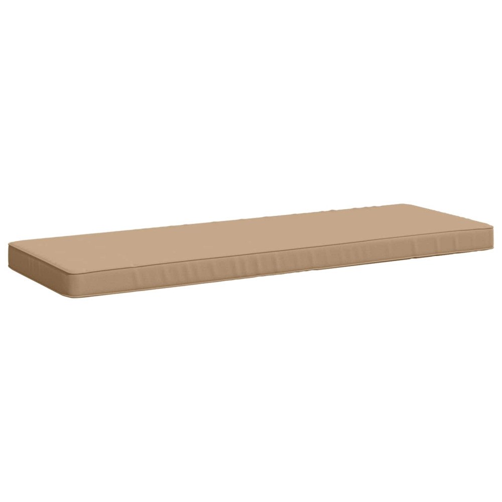 vidaXL 1-delad Bänk Kudde VUGHT 100% Polyester Sand 120 x 40 x 5 cm