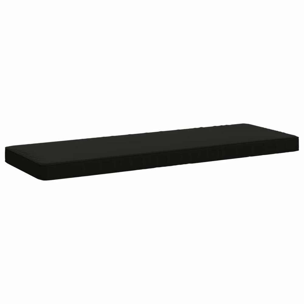 vidaXL 1-delad Bänk Kudde VUGHT 100% Polyester Svart 120 x 40 x 5 cm