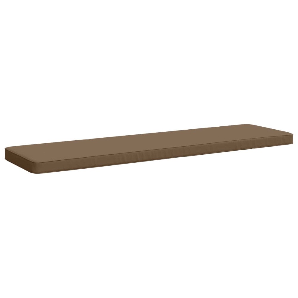 vidaXL 1-delad Bänk Kudde VUGHT 100% Polyester Taupe 140 x 40 x 5 cm