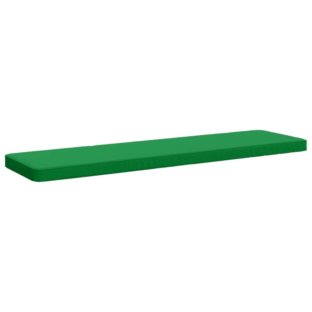 vidaXL 1-delad Bänk Kudde VUGHT 100% Polyester Grön 150 x 40 x 5 cm
