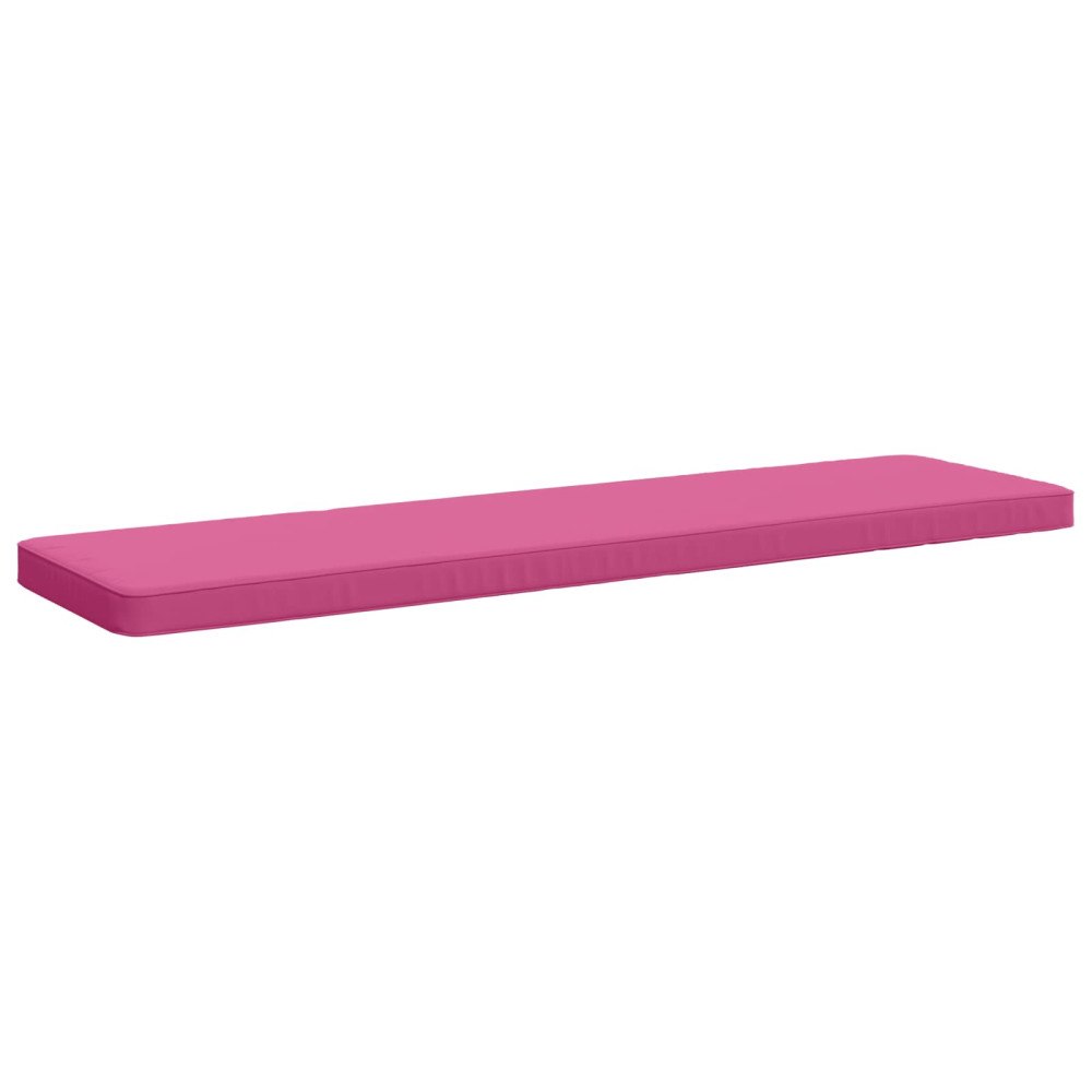 vidaXL 1-delad Bänk Kudde VUGHT 100% Polyester Rosa 150 x 40 x 5 cm