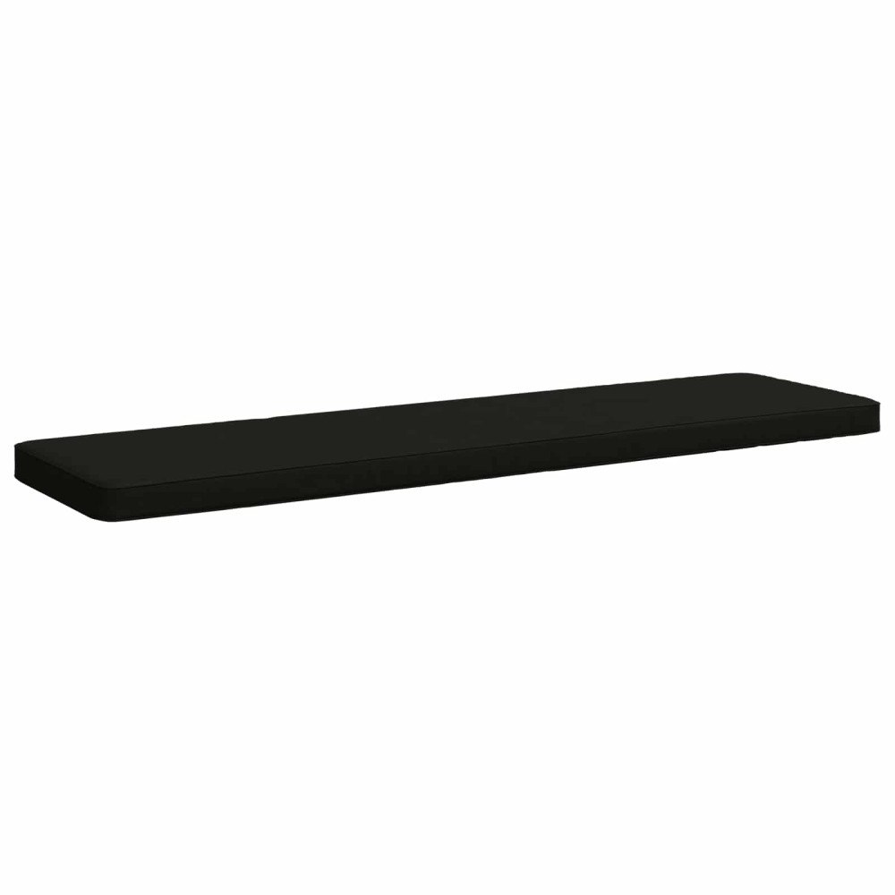 vidaXL 1-delad Bänk Kudde VUGHT 100% Polyester Svart 160 x 40 x 5 cm