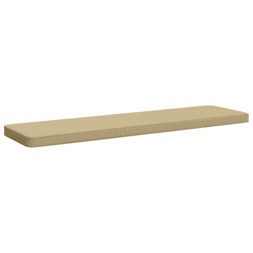vidaXL 1-delad Bänk Kudde VUGHT 100% Polyester Beige 160 x 40 x 5 cm