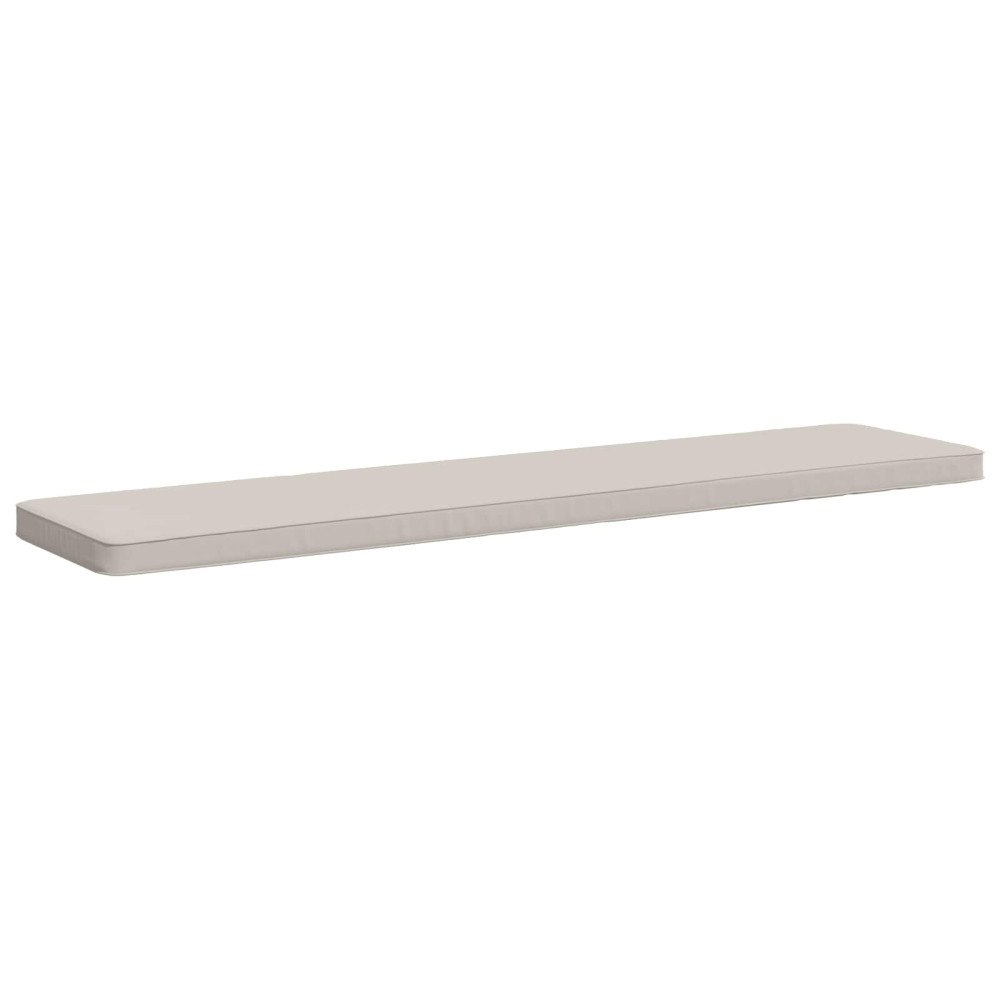 vidaXL 1-delad Bänk Kudde VUGHT 100% Polyester Vit 170 x 40 x 5 cm