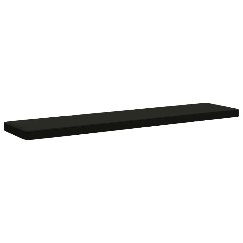 vidaXL 1-delad Bänk Kudde VUGHT 100% Polyester Svart 180 x 40 x 5 cm
