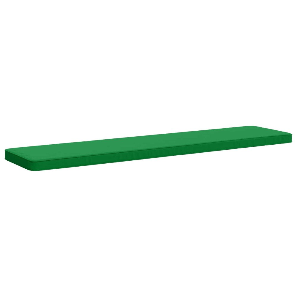 vidaXL 1-delad Bänk Kudde VUGHT 100% Polyester Grön 200 x 40 x 5 cm