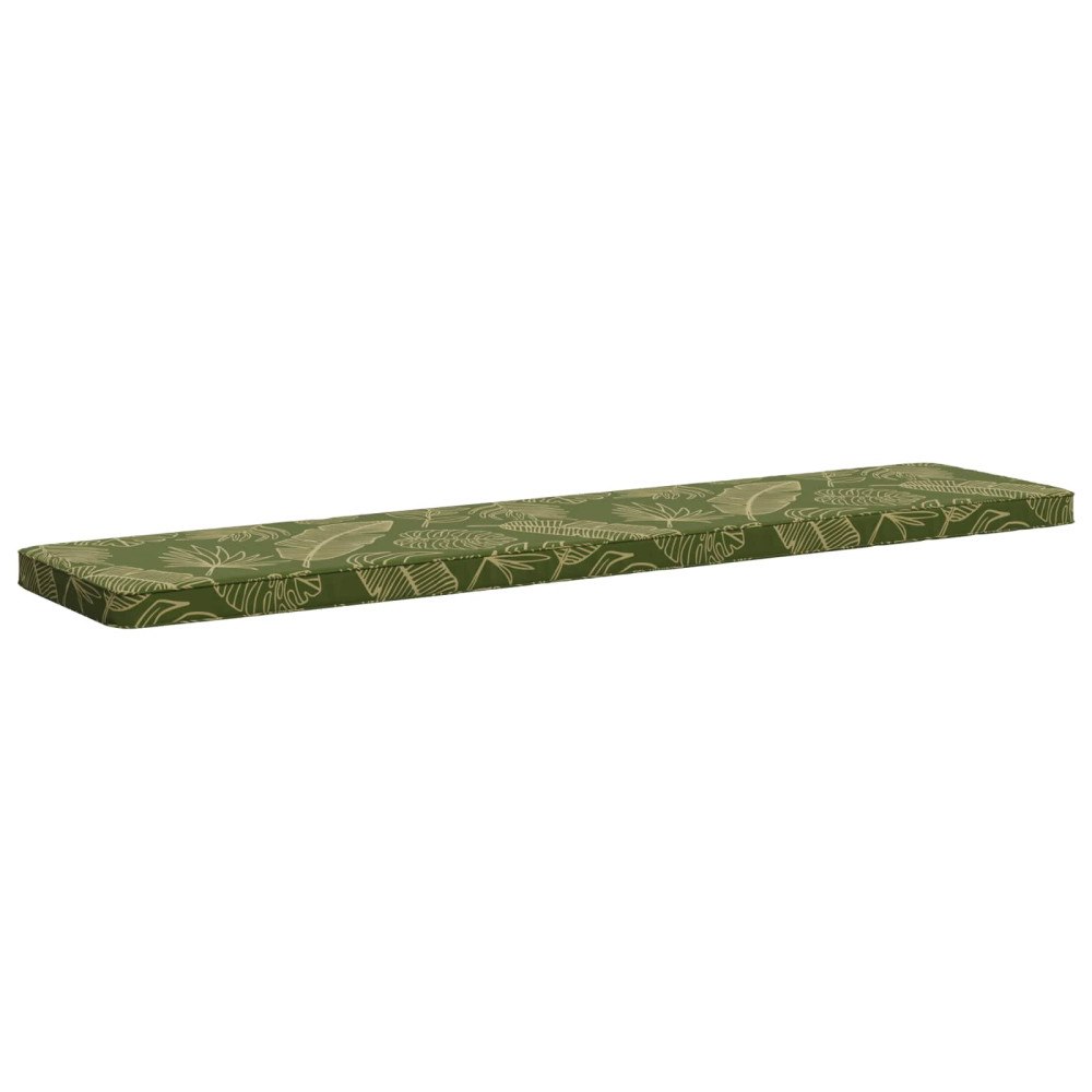 vidaXL 1-delad Bänk Kudde VUGHT 100% Polyester Bladdesign