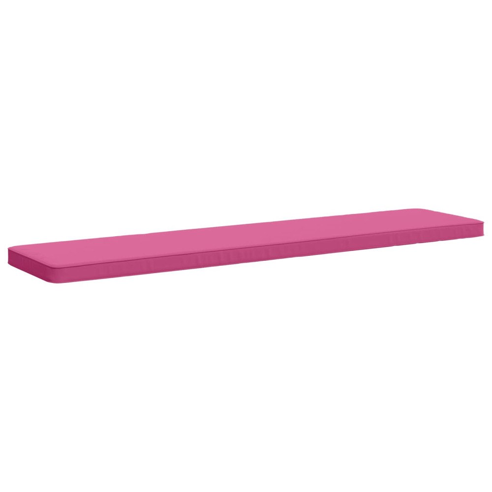 vidaXL 1-delad Bänk Kudde VUGHT 100% Polyester Rosa 200 x 40 x 5 cm