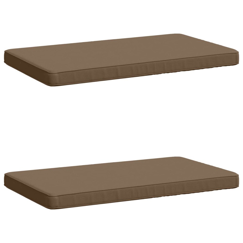 vidaXL 2-delade Bänk Kuddar VUGHT 2 st 100% Polyester Taupe