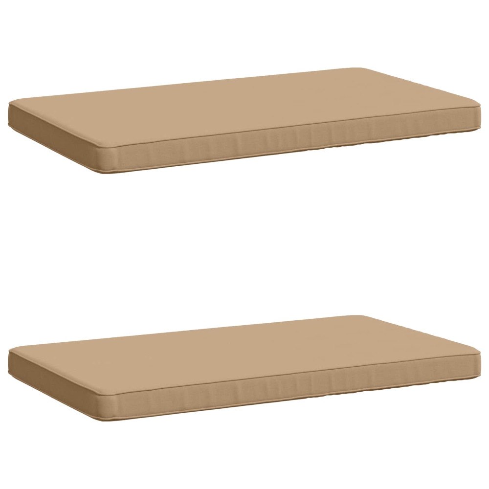 vidaXL 2-delade Bänk Kuddar VUGHT 2 st 100% Polyester Sand
